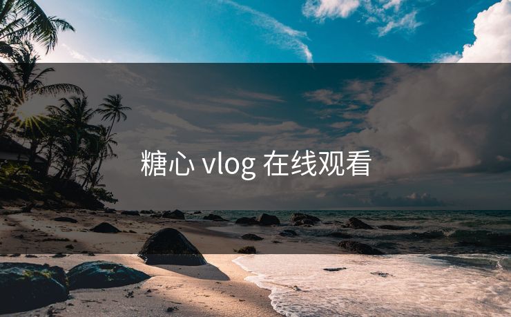 糖心 vlog 在线观看