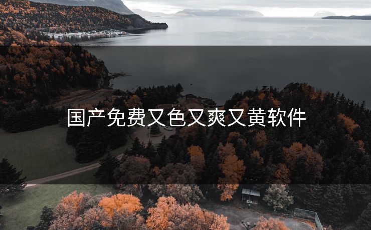 国产免费又色又爽又黄软件